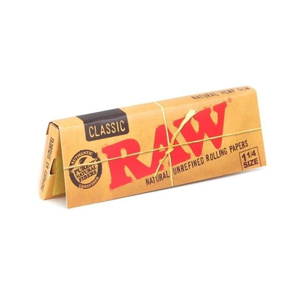 RAW Classic Natural Unbleached 1-1/4 Papers 50/pk ~ 24 packs per box