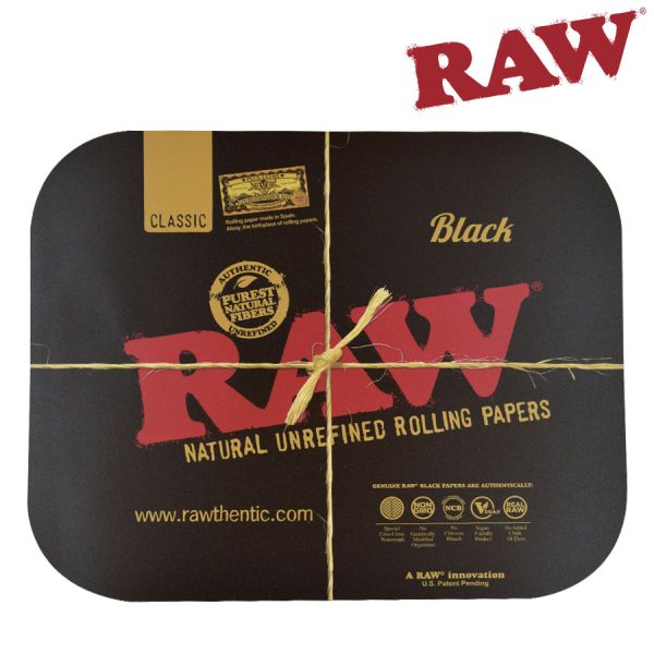 RAW Black Magnetic Rolling Tray Cover ~ Large