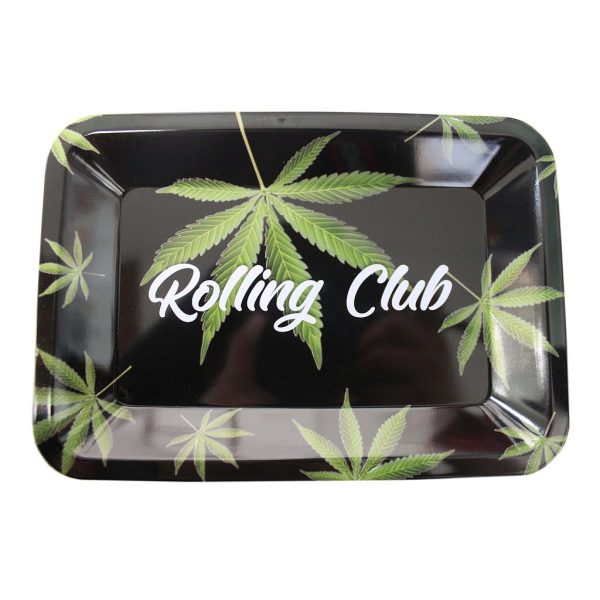 Rolling Club Metal Small Rolling Tray ~ Leaves