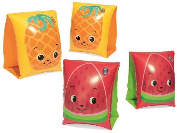 Inflatable Arm Bands – 2 Chamber – 9″ x 6″ ~ Fruits {32042}
