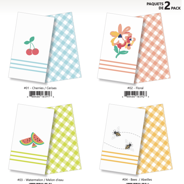 Kitchen Printed Towels ~ 2 per pack