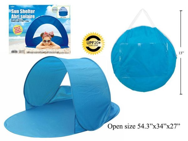 Kid’s Sun Shelter in Carrying Case & UV20 Protection ~ 54.3″ x 34″ x 27″