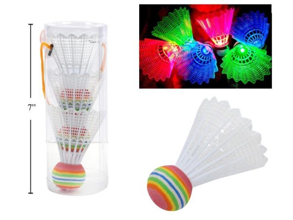 LED Light-Up Badminton Birdies ~ 3 per pack