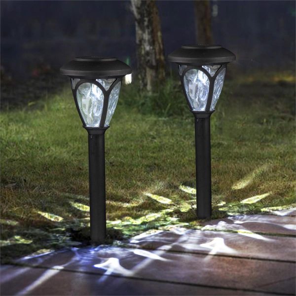 Solar LED Cool White Pathway Lights -12″ ~ 12 per display