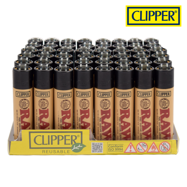 Clipper Round RAW Lighters ~ 48 per display