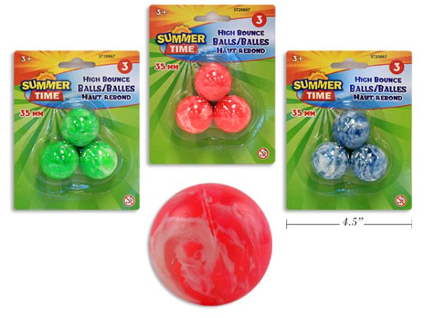 High Bounce Balls – 35mm ~ 3 per pack
