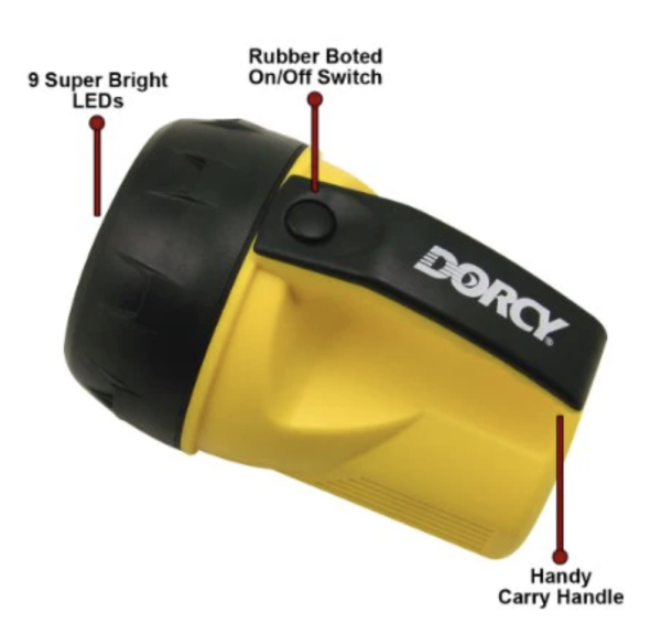 Dorcy Handheld Flashlight/Lantern ~ 4 AA Batteries