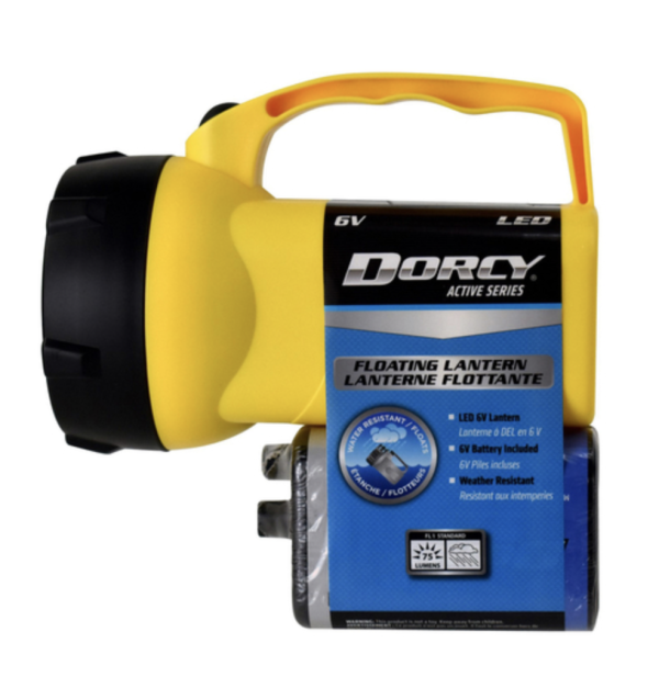 Dorcy Handheld Waterproof & Floating Lantern ~ 6V Battery