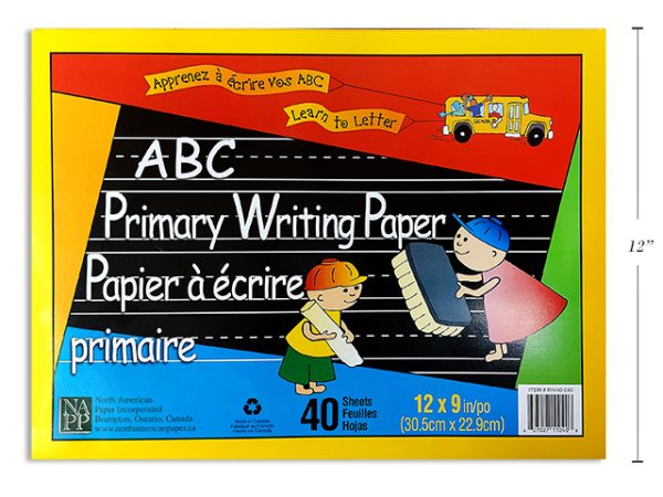 Selectum ABC Primary Writing Pad – 12″ x 9″ ~ 40 sheets