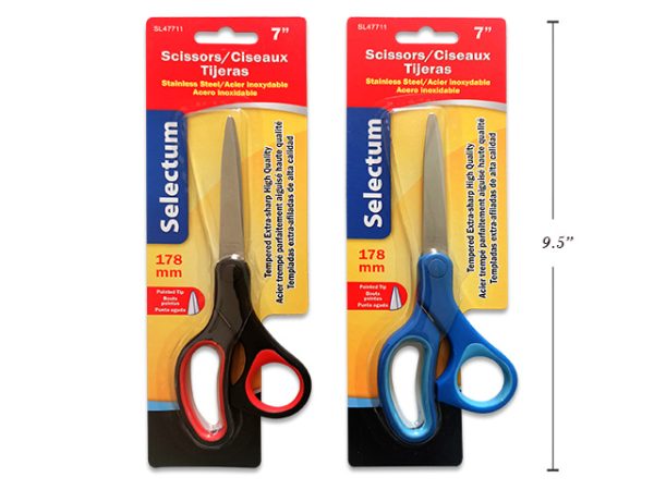 Selectum School/Office Scissors – Pointed Tip ~ 7″
