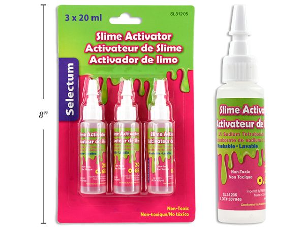 Selectum Slime Activator ~ 3 x 20ml bottles per pack