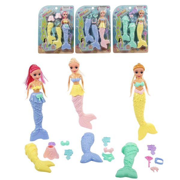 Mermaid with Accessories – 8″