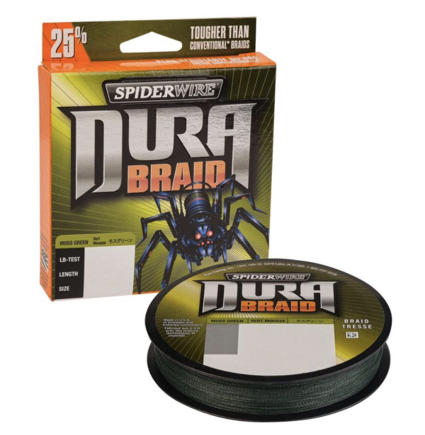 SpiderWire DuraBraid – Moss Green – 150/yd spool ~ 10lb