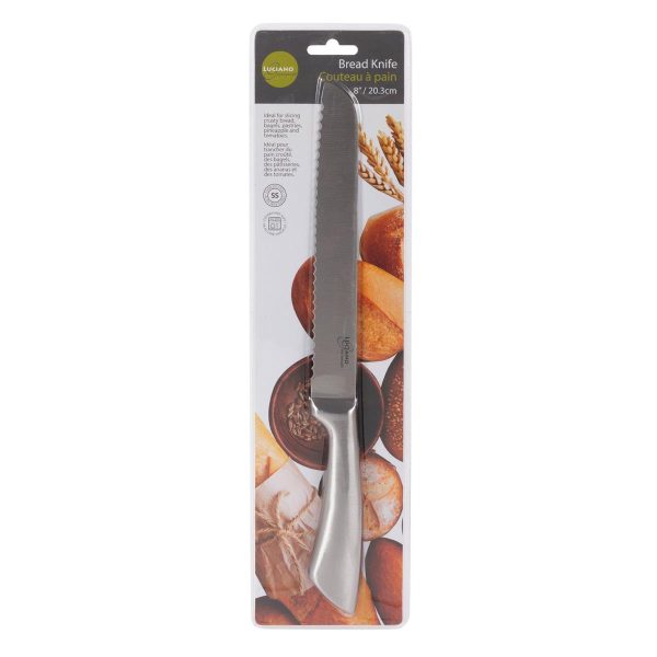 Luciano Stainless Steel Bread Knife – 8″