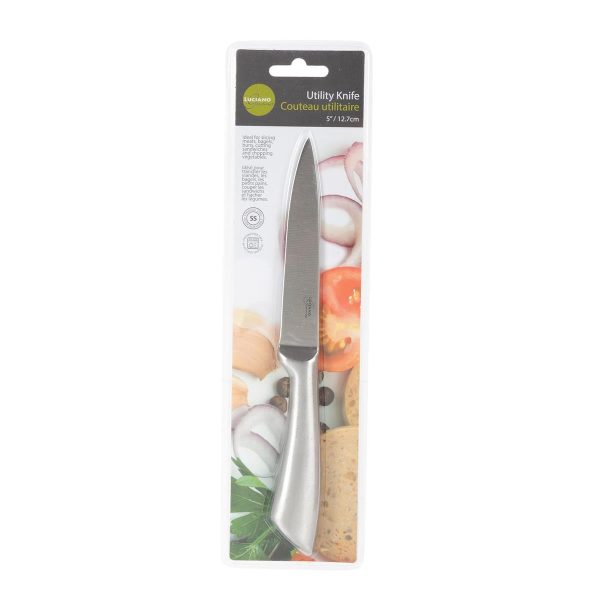 Luciano Stainless Steel Utility Knife – 5″