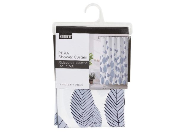 PEVA Shower Curtain – 70″ x 72″ ~ Leaves