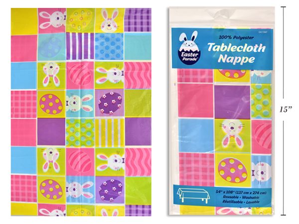 Easter Plastic Printed Tablecover ~ 54″ x 108″