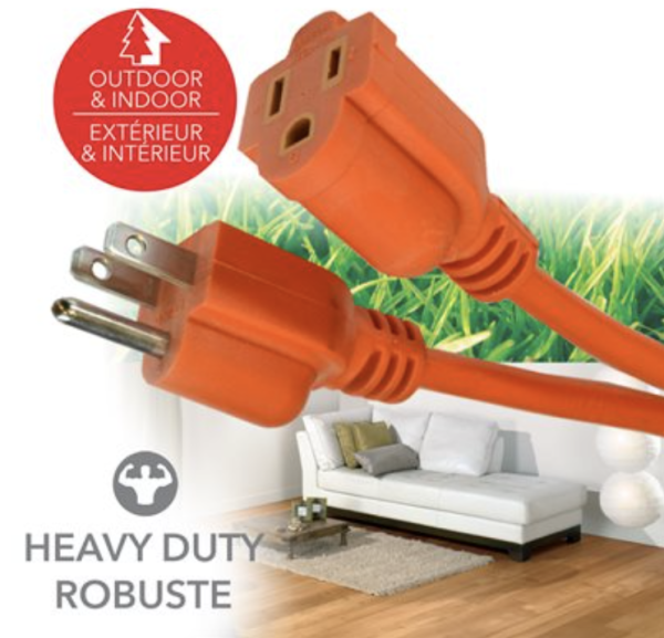 Outdoor Extension Cord w/1 Outlet ~ 10′