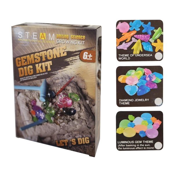 Gemstone Dig Kit ~ 3 assorted kits