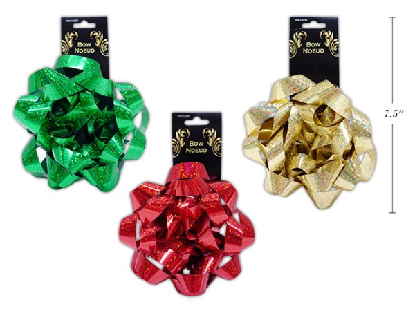 Christmas Matte Luxury Gift Bows – 6″ ~ 1 per pack