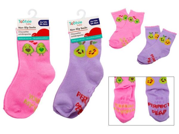 Tootsie Baby Non-Slip Socks – Girls ~ 24-36 months