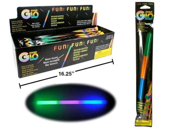 Neon Glo 12″ Tri-Color Glow Stick