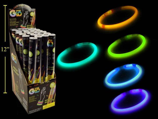 Neon Glo 8″ Bracelet/Tube – 5 Colors per tube ~ 15 per pack