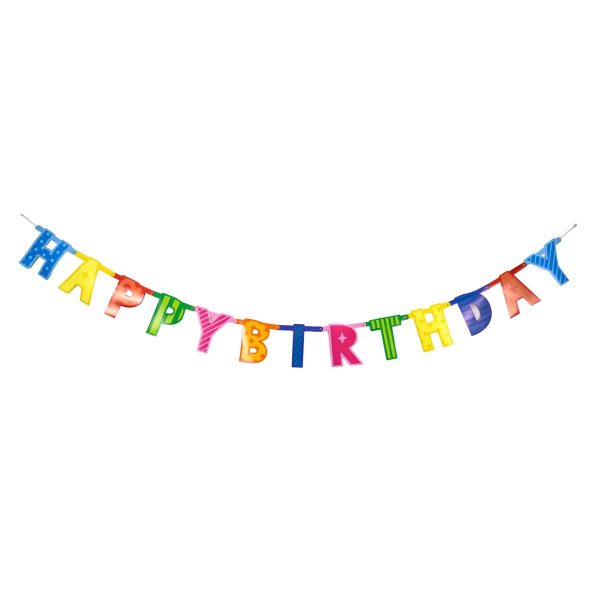 Let’s Party “Happy Birthday” Banner ~ 6″ x 7′ long