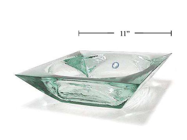 XLarge Glass Square Ashtray (perfect for on the patio) ~ 11″ Wide