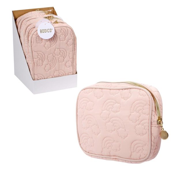 Bodico Pink Cosmetic Bag ~ 9″ x 5″ x 1.5″