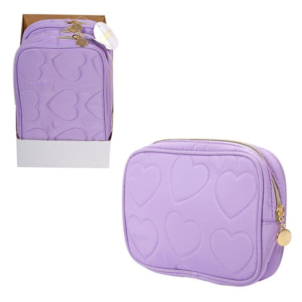 Bodico Purple Cosmetic Bag ~ 9″ x 5″ x 1.5″