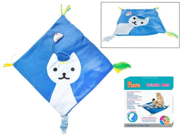 PAWS Cat Crinkle Mat Toy