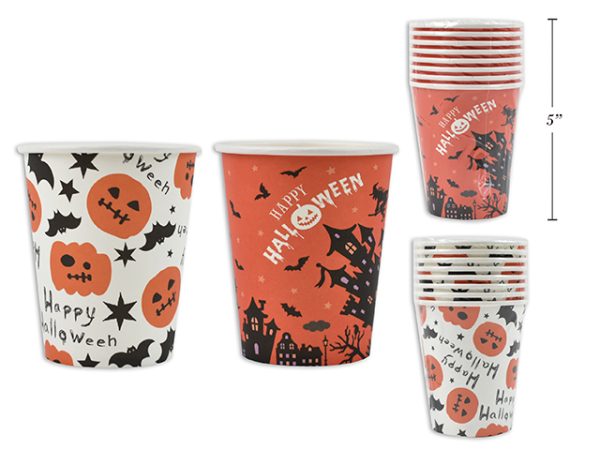 Halloween Paper Cups – 9oz ~ 8 per pack