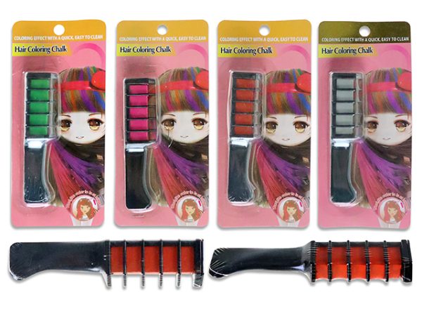 Halloween Temporary Hair Coloring Chalk Comb