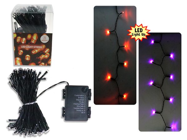 Halloween 100-LED String Lights – Battery Operated ~ 32.8′ (10M)
