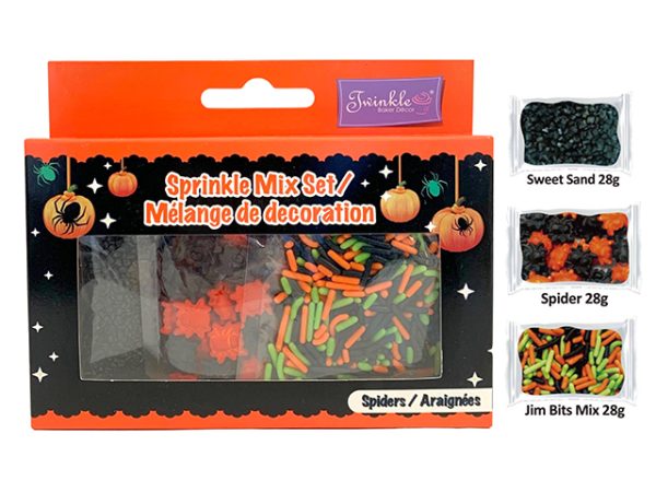 Twinkle Sprinkle Mix Kit – Spiders ~ 84gram