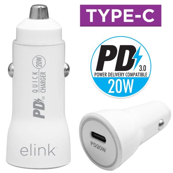 eLink Type-C Fast Car Charger ~ 20W