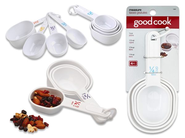 Good Cook Plastic Measuring Cup Set ~ 4 per set