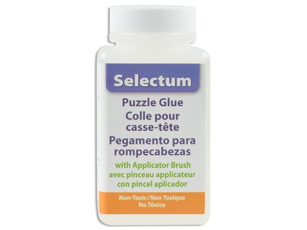 Selectum Clear Puzzle Glue with Applicator Brush ~ 120ml bottle