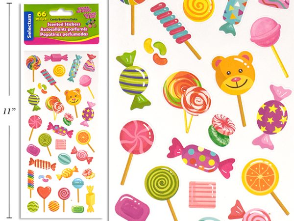 Selectum Scented Candy Stickers ~ 66 pieces
