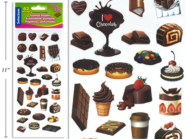 Selectum Scented Chocolate Stickers ~ 62 pieces