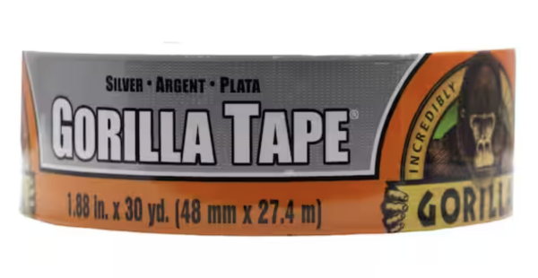 Gorilla Silver Tape ~ 1.88″ x 30yds
