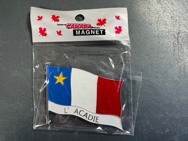 L’Acadie Wavy Flag Magnet