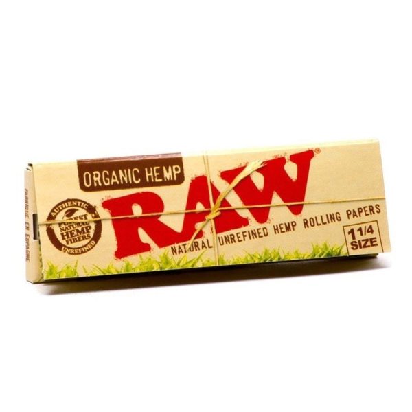 RAW Organic HEMP Papers – 1-1/4 ~ 24 packs/Display