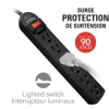 eLink Power Bar with Surge Protection ~ 6 outlets & 2' cord-36060