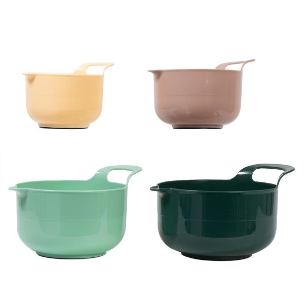 Luciano Nested Bowl Set – Non-Slip Base, Handle and Easy Pour Spout ~ 4 per pack