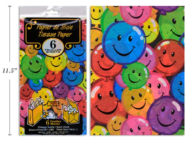 Tissue Paper – Smiles ~ 6 per pack