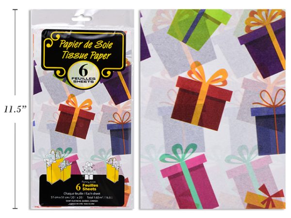 Tissue Paper – Gifts ~ 6 per pack