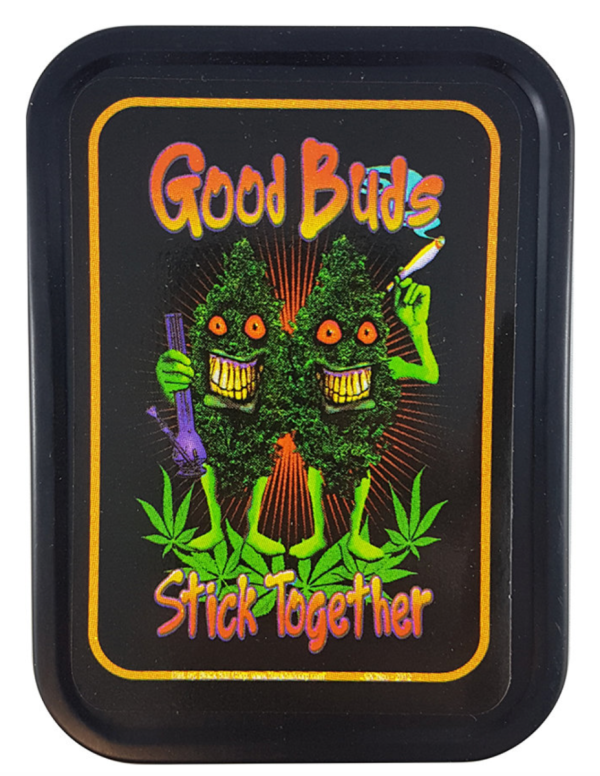 Metal Stash Tins – 4.5″ x 3.5″ ~ Good Buds Stick Together