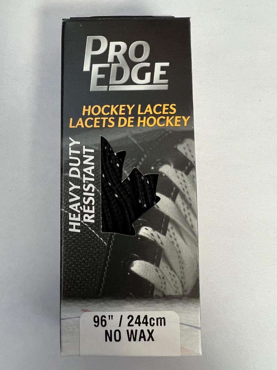 ProEdge Black Double Tracer Unwaxed Skate Laces ~ 96/244cm - Mr FLY